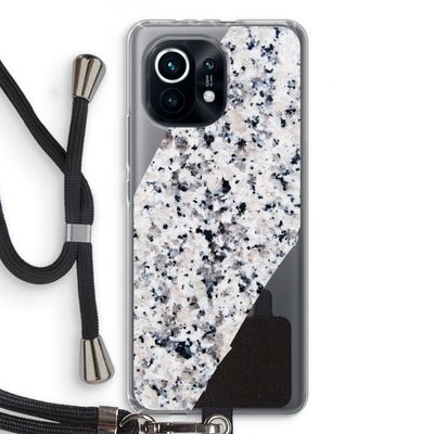 Gespikkelde marmer: Xiaomi Mi 11 Transparant Hoesje met koord