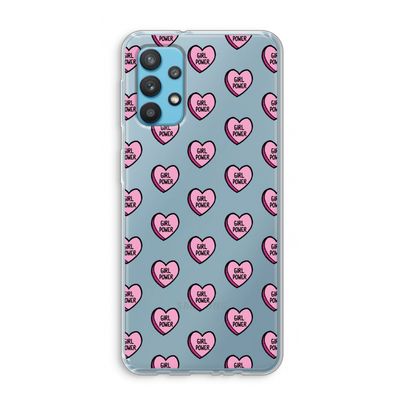 GIRL POWER: Samsung Galaxy A32 4G Transparant Hoesje
