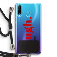 Ugh: Huawei P30 Lite Transparant Hoesje met koord
