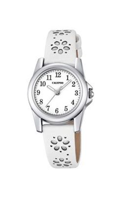 Horlogeband Calypso K5712-1 Leder Wit