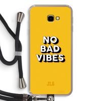 No Bad Vibes: Samsung Galaxy J4 Plus Transparant Hoesje met koord