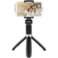 Hama Funstand 57 Selfie Stick met Bluetooth Remote Shutter Telefonie accessoire Zwart - thumbnail