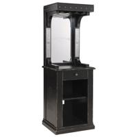 Harley-Davidson Logo Flames Wijnkast Zwart Vintage