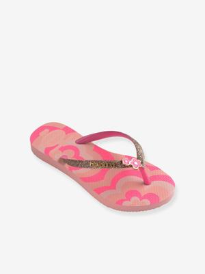 Glitter teenslippers rozen