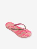 Glitter teenslippers rozen