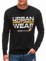 Heren sweatshirt B1437 - zwart - sale