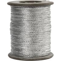 Creativ Company Koord, dikte 0,5 mm, zilver, 100 m/ 1 rol