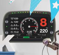 Muurdecoratie race dashboard