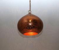 Hanglamp oosterse stijl &apos;Liset&apos; filigrain stijl vintage koper