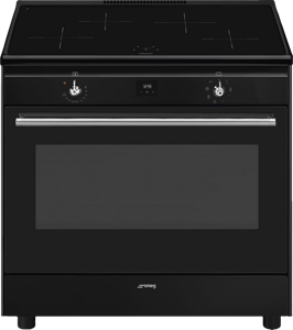 Smeg Concert CX91IMBL fornuis Range-fornuis Electrisch Inductiekookplaat zones Zwart A