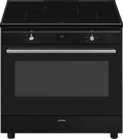 Smeg Concert CX91IMBL fornuis Range-fornuis Electrisch Inductiekookplaat zones Zwart A - thumbnail