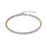 Tennisarmband zilver-zirconia wit 2,4 mm 16-19 cm