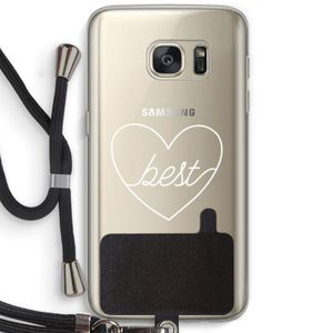 Best heart pastel: Samsung Galaxy S7 Transparant Hoesje met koord