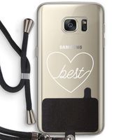 Best heart pastel: Samsung Galaxy S7 Transparant Hoesje met koord