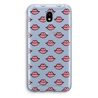 Lipjes: Samsung Galaxy J5 (2017) Transparant Hoesje Lipjes: Samsung Galaxy J5 (2017) Transparant Hoesje