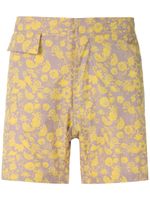 Amir Slama short de bain à fleurs - Jaune