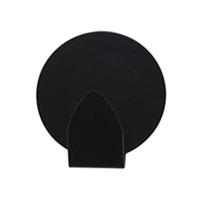 Excellent houseware - Zelfklevende ophang haakjes - zwart - 2x stuks - rvs