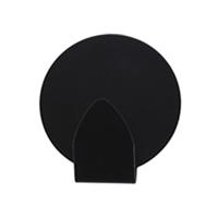 Excellent houseware - Zelfklevende ophang haakjes - zwart - 2x stuks - rvs