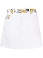 Versace Jeans Couture minijupe à logo Couture - Blanc
