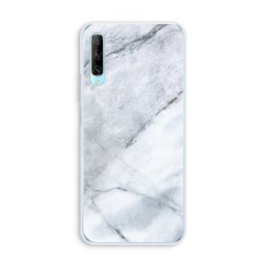 Witte marmer: Huawei P Smart Pro Transparant Hoesje