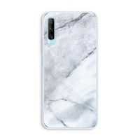 Witte marmer: Huawei P Smart Pro Transparant Hoesje