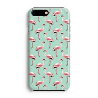 Flamingoprint groen: Volledig Geprint iPhone 7 Plus Hoesje
