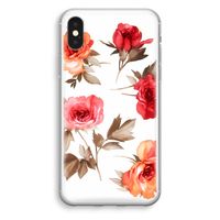 Roosjes: iPhone XS Transparant Hoesje