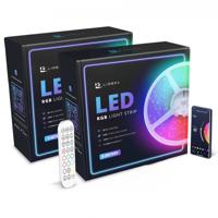 LED strip Bluetooth - 5 + 5 Meter - RGB - Afstandsbediening - Light Strips - Led Verlichting - thumbnail