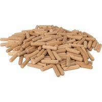 AMIG Houten deuvels - 20x stuks - connectpluggen - bruin - D10 x L40 mm   -