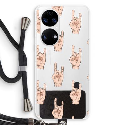 Rock: Huawei P50 Transparant Hoesje met koord