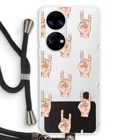 Rock: Huawei P50 Transparant Hoesje met koord