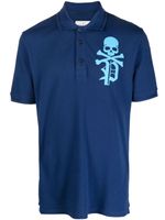 Philipp Plein t-shirt à logo Skull & Bones imprimé - Bleu