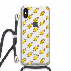 Waterijsjes: iPhone XS Max Transparant Hoesje met koord