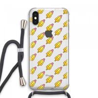 Waterijsjes: iPhone XS Max Transparant Hoesje met koord