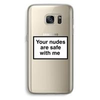 Safe with me: Samsung Galaxy S7 Transparant Hoesje - thumbnail