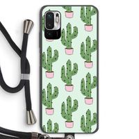 Cactus Lover: Xiaomi Redmi Note 10 5G Transparant Hoesje met koord