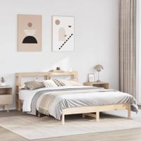 Bedframe zonder matras massief grenenhout 160x200 cm