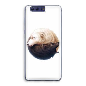 Yin Yang Wolves: Honor 9 Transparant Hoesje