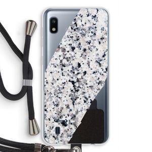 Gespikkelde marmer: Samsung Galaxy A10 Transparant Hoesje met koord