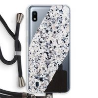 Gespikkelde marmer: Samsung Galaxy A10 Transparant Hoesje met koord