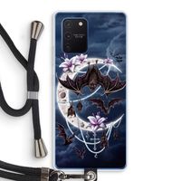 Vleermuizen Maan: Samsung Galaxy Note 10 Lite Transparant Hoesje met koord