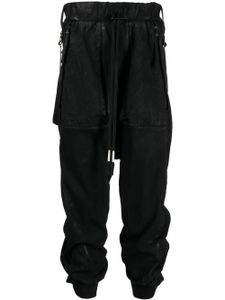 Boris Bidjan Saberi pantalon de jogging à coupe sarouel - Noir