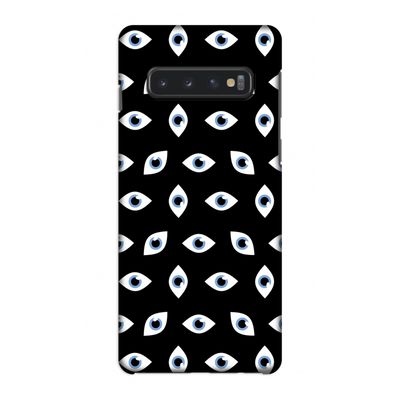 Eyes pattern: Samsung Galaxy S10 4G Volledig Geprint Hoesje