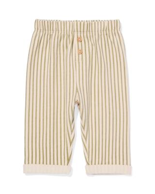 HEMA Babybroek comfy fit jersey strepen ecru (ecru)