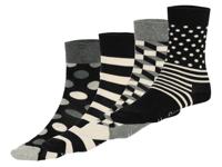 Happy Socks Sokken geschenkset (41-46, Zwart/wit)