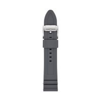 Horlogeband Fossil S221306 Silicoon Grijs 22mm