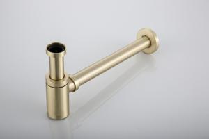 Design Sifon SaniClear Brass | 5/4" | Compact | Messing | Rond | Geborsteld messing