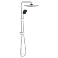 GROHE Vitalio Comfort 250 QuickFix Regendoucheset - hoofddouche - 25cm - vierkante handdouche - 2 straalsoorten - chroom 26698001 GROHE Vitalio Comfort 250 QuickFix Regendoucheset - hoofddouche - 25cm - vierkante handdouche - 2 straalsoorten - chroom 26698001
