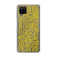 Majorelle Blue Print: Samsung Galaxy A12 Transparant Hoesje