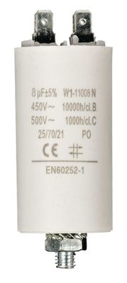Fixapart W1-11008N Condensator 8.0 uf / 450 V + Aarde